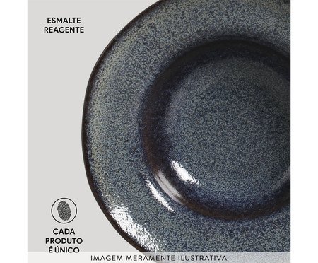 Jogo de Pratos para Sobremesa Titanium Azul Escuro lV | Westwing