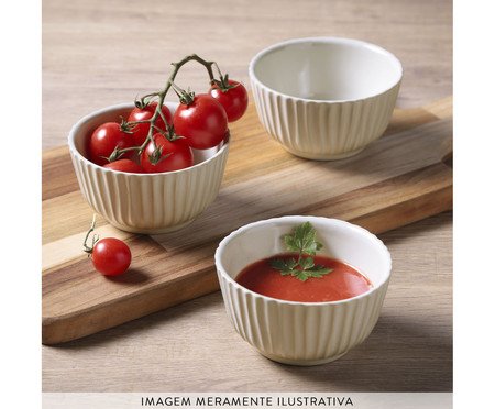 Jogo de Ramequins Linhas Clay | Westwing