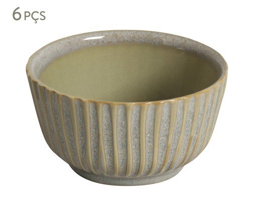 Jogo de Ramequins Linhas Green Granite, Bege | WestwingNow