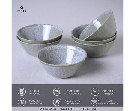 Jogo de Cumbucas Neo Green Granite | Westwing