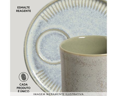 Jogo de Canecas com Pires Coup Green Granite | Westwing