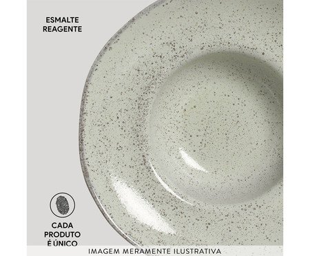 Jogo de Pratos para Massa Orgânico Pistache Verde Menta | Westwing