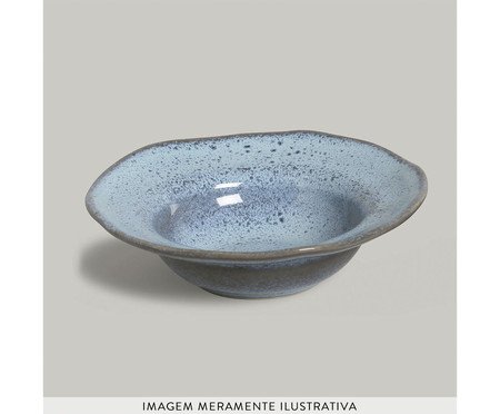 Jogo de Pratos para Sobremesa Orgânico Breeze Azul Claro lV | Westwing