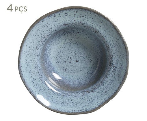 Jogo de Pratos para Sobremesa Orgânico Breeze Azul Claro lV, Azul | WestwingNow