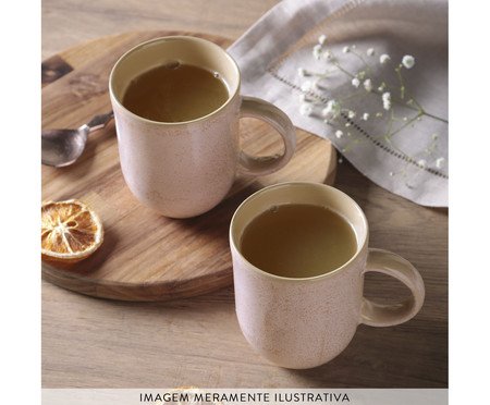 Jogo de Canecas Coup Stoneware Grande Litchi | Westwing