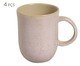 Jogo de Canecas Coup Stoneware Grande Litchi, Rosa | WestwingNow