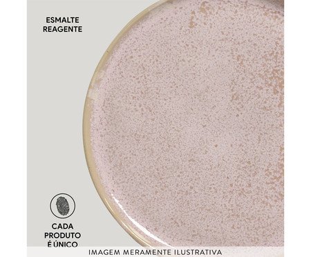 Jogo de Pratos para Pão Bio Litchi Rosa | Westwing