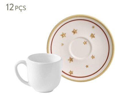 Jogo de Xícaras para Café com Pires Santa Claus | Westwing