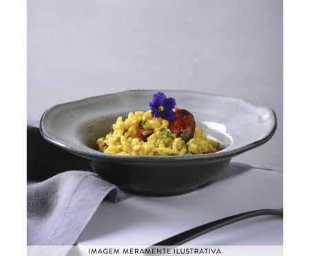 Jogo de Pratos para Sobremesa Orgânico Dust Cinza lV | Westwing