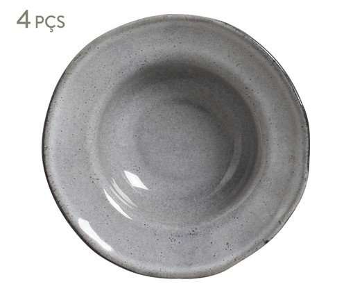 Jogo de Pratos para Sobremesa Orgânico Dust Cinza lV, Cinza | WestwingNow