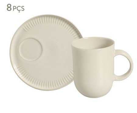 Jogo de Canecas com Pires Coup Clay