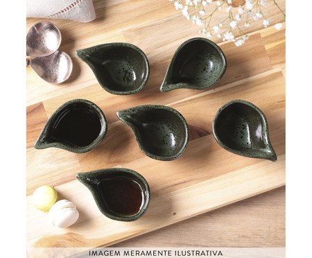 Jogo de Molheiras Oval Orgânico Greenery Verde | Westwing
