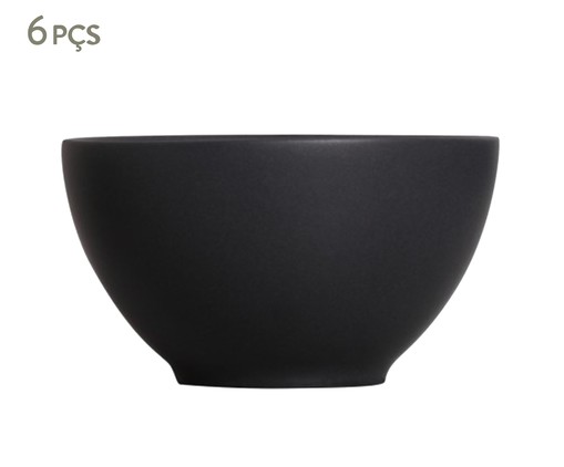 Jogo de Bowls Coup Stoneware Preto Fosco, Preto | WestwingNow