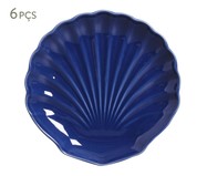 Jogo de Pratos para Sobremesa em Cerâmica Ocean - Azul | WestwingNow