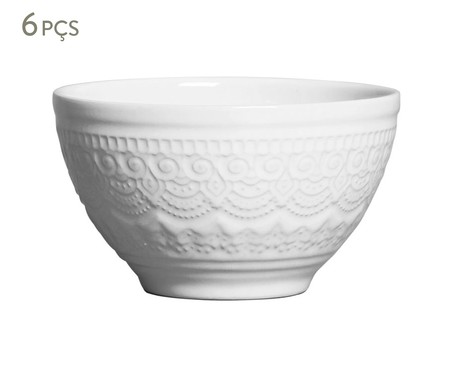 Jogo de Bowls em Cerâmica Agra - Branco | WestwingNow