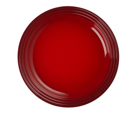 Prato Raso em Cerâmica Vermelho - 27cm | Westwing