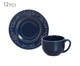 Jogo de Xícaras para Chá em Cerâmica Acanthus - 06 Pessoas, Azul | WestwingNow
