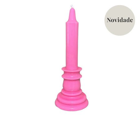 Vela Candelabro Rosa | Westwing