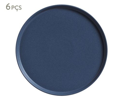 Jogo de Pratos para Sobremesa Neo Boreal Azul, Azul | WestwingNow