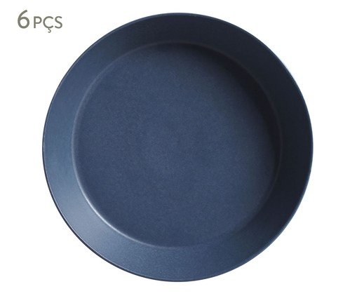 Jogo de Pratos Fundo Neo Boreal Azul, Azul | WestwingNow