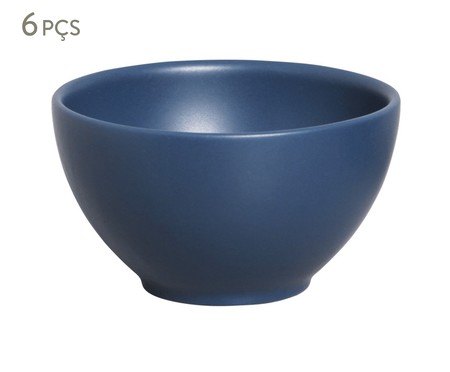 Jogo de Bowls em Cerâmica Stoneware Boreal - Azul | WestwingNow