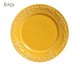 Jogo de Pratos Rasos em Cerâmica Acanthus - Mostarda, amarelo | WestwingNow