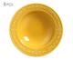 Jogo de Pratos Fundos em Cerâmica Acanthus - Mostarda, amarelo | WestwingNow