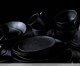 Jogo de Pratos Raso Orgânico Preto Matte Preto, Preto | WestwingNow