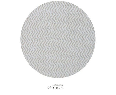 Tapete Belini White Redondo | Westwing