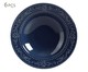 Jogo de Pratos Fundos em Cerâmica Acanthus Deep - Azul, Azul | WestwingNow