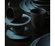 Jogo de Xícaras para Café e Pires em Cerâmica Orgânico Petroleum - 06 Pessoas, Cinza | WestwingNow