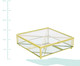 Porta-Objetos de Vidro Ben - Transparente e Dourado, Dourado, Transparente | WestwingNow