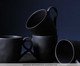 Jogo de Canecas Orgânico Preto Matte Preto, Preto | WestwingNow