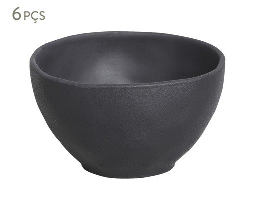 Jogo de Bowls Orgânico Preto Matte Preto, Preto Matte | WestwingNow