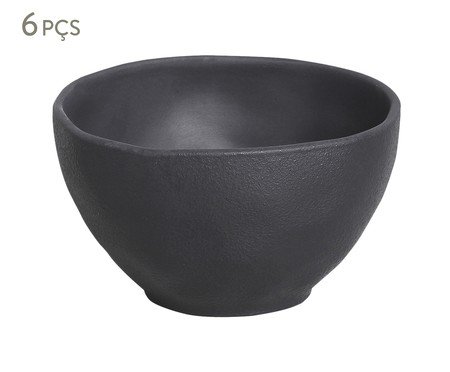 Jogo de Bowls Orgânico Preto Matte Preto | Westwing