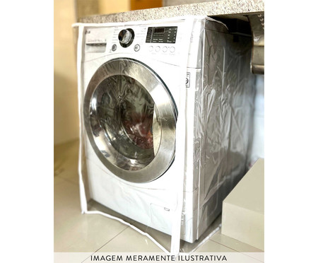 Capa Média para Máquina de Lavar Abertura Frontal Branco | WestwingNow