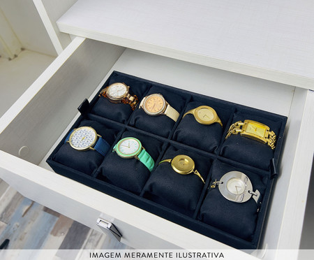 Bandeja Organizadora para Relógios Premium Preto | WestwingNow