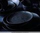 Jogo de Pratos para Sobremesa Orgânico Carbon Abstrato, Preto | WestwingNow