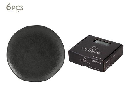 Jogo de Pratos para Sobremesa Orgânico Carbon Abstrato | Westwing