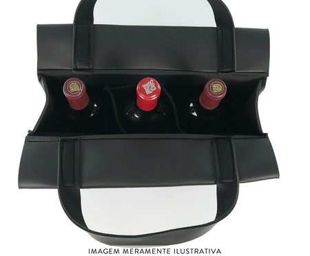 Bolsa Porta-Vinhos Premium Preto | WestwingNow