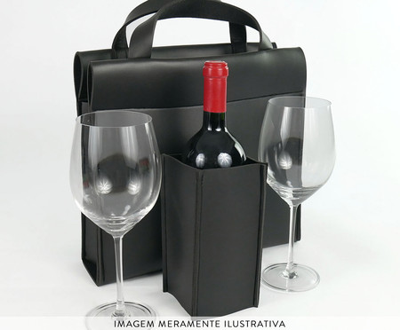 Bolsa Porta-Vinhos Premium Preto | WestwingNow