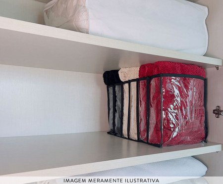 Colmeia Transparente Grande para Prateleiras Premium Preto | Westwing