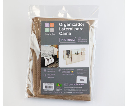Organizador Lateral para Cama Premium Bege | WestwingNow