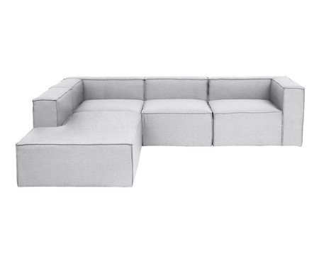 Sofá 4 Módulos Encosto Parcial Esquerdo Mensa Fendi | Westwing