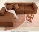 Sofá 4 Módulos Encosto Parcial Esquerdo Mensa Terracota, Terracotta | WestwingNow