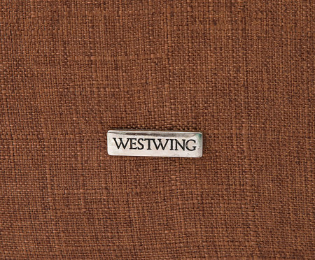 Sofá 3 Módulos e Puff Mensa Terracota | Westwing