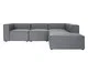 Sofá 4 Módulos Encosto Parcial Direito Mensa Cinza Escuro, grey | WestwingNow