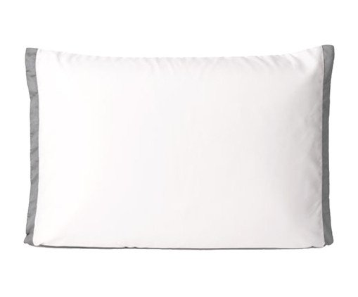 Fronha Filetto Branco e Cinza - 50X70cm, multicolor | WestwingNow