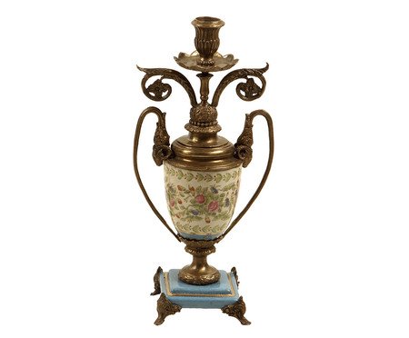 Vaso em Porcelana Soloviov Dourado | Westwing