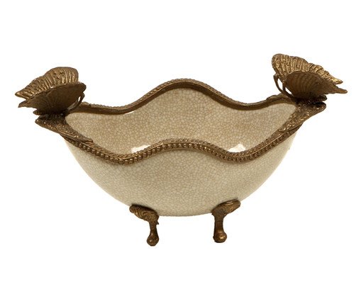 Centro de Mesa em Porcelana Kat Bege, Bege | WestwingNow